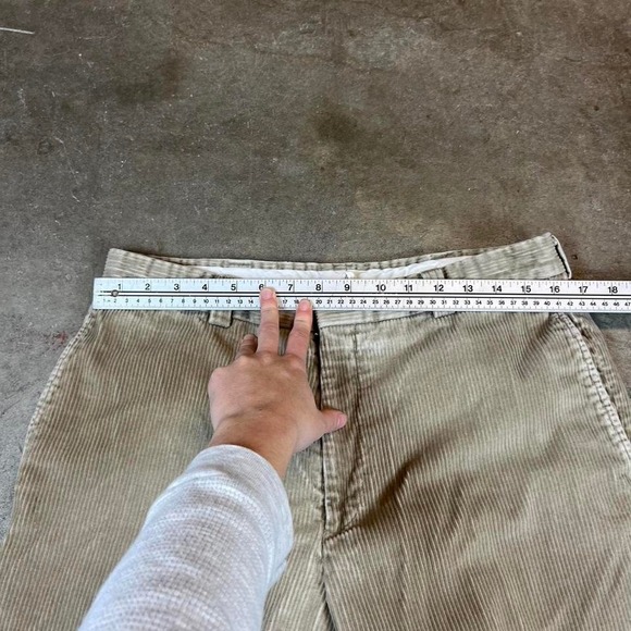 Vintage 90s Tan and cream LLBean corduroy pants Size men's medium - Picture 6 of 6